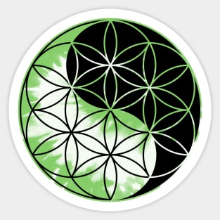 Yin Yang - Flower of Life Sticker